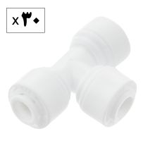 سه راهی سه سر فیتینگ اتصال دستگاه تصفیه کننده آب و یخچال مدل T بسته 30 عددی