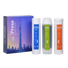 پک فیلتر دستگاه تصفیه آب زیر سینکی O2 Press مدل O2P-3F-HP یا High pack  مجموعه 3 عددی