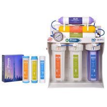 دستگاه تصفیه آب 7 مرحله ای خانگی O2 press مدل 7UP به همراه پک 3 عددی فیلتر اضافه