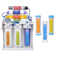 دستگاه تصفیه آب 9 مرحله ای O2 press مدل OP-X9UV به همراه پک 3 عددی فیلتر اضافه