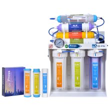 دستگاه تصفیه آب 10 مرحله ای o2 press مدل OP-X100 به همراه پک 3 عددی فیلتر اضافه