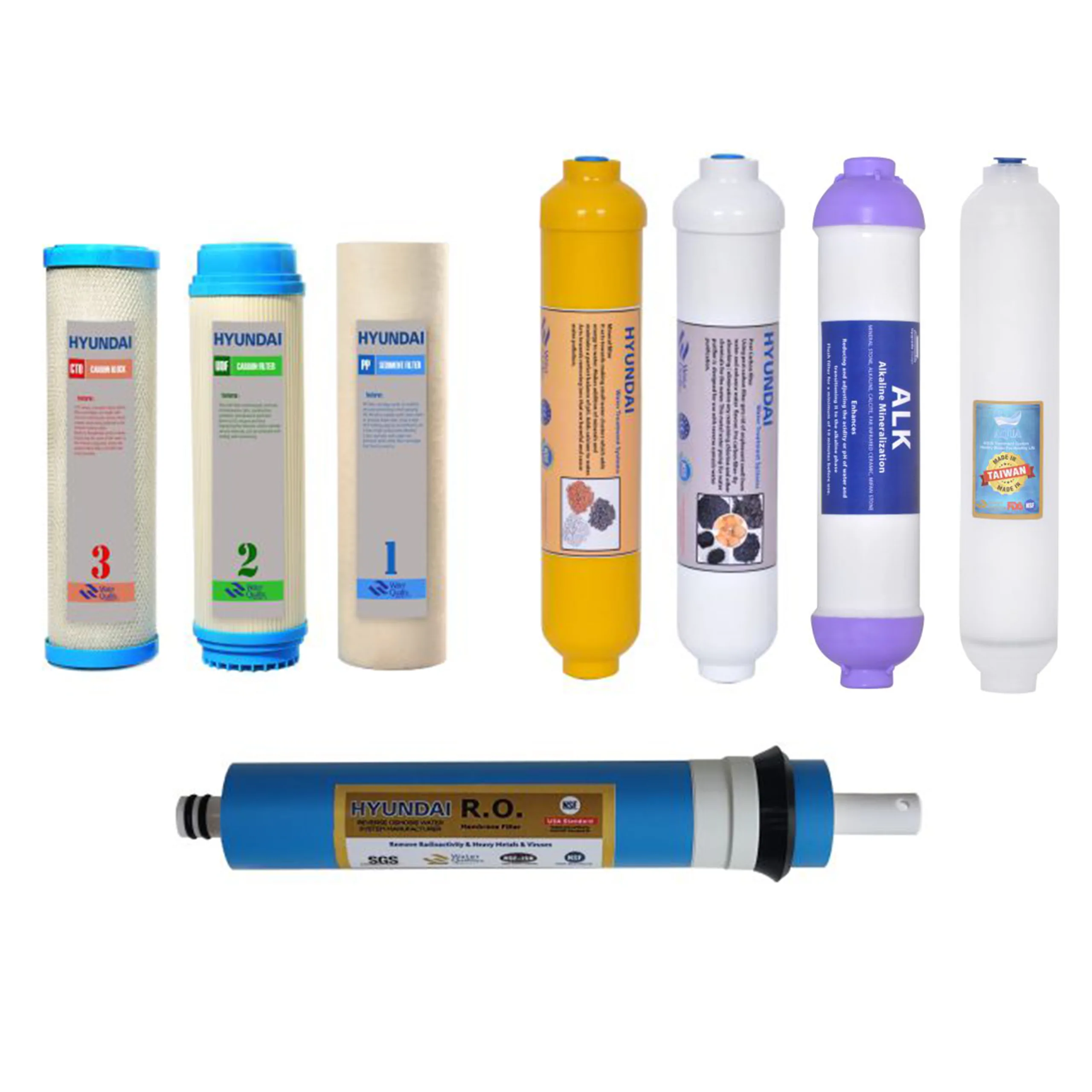 پک تعویض فیلتر  دوره ای هیوندای مدل HU-P-8800  تعداد 8 عددی