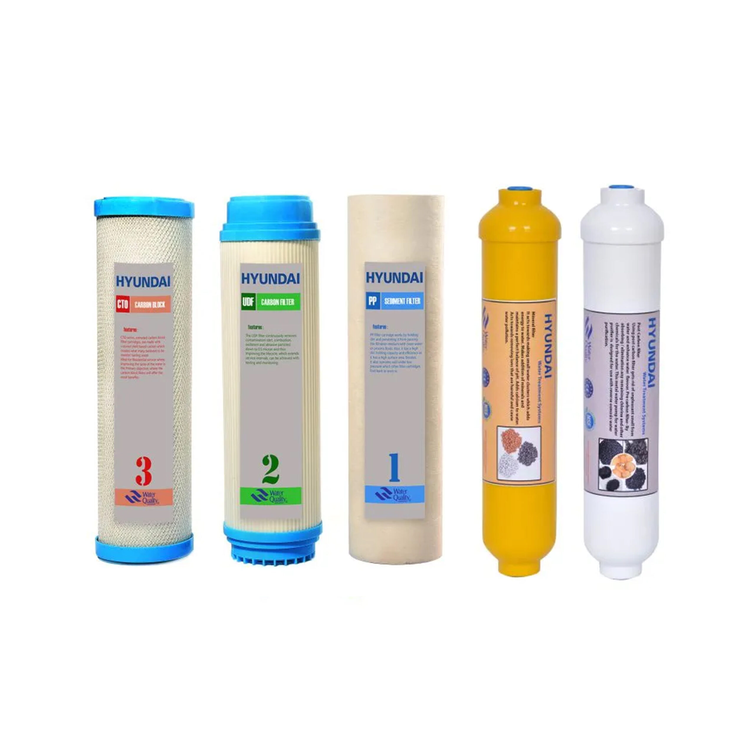 پک تعویض فیلتر  دوره ای هیوندای مدل HU-5s تعدادد 5 عددی